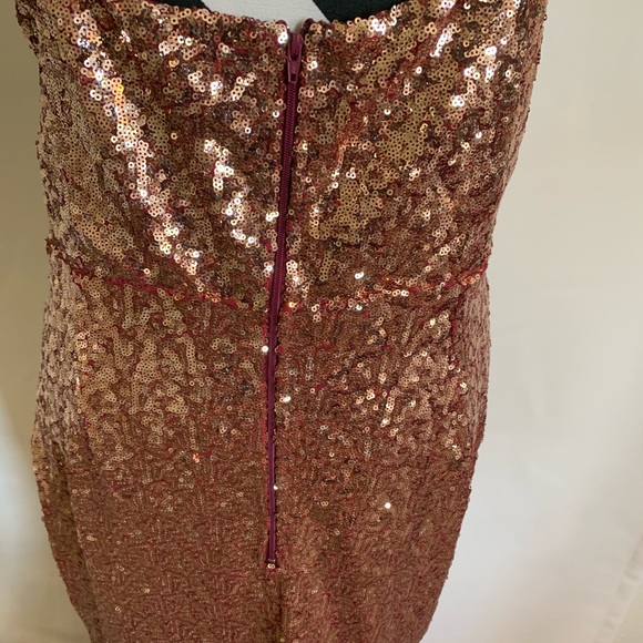 Gold/purple 1X Ombré maxi gown - Picture 4 of 9